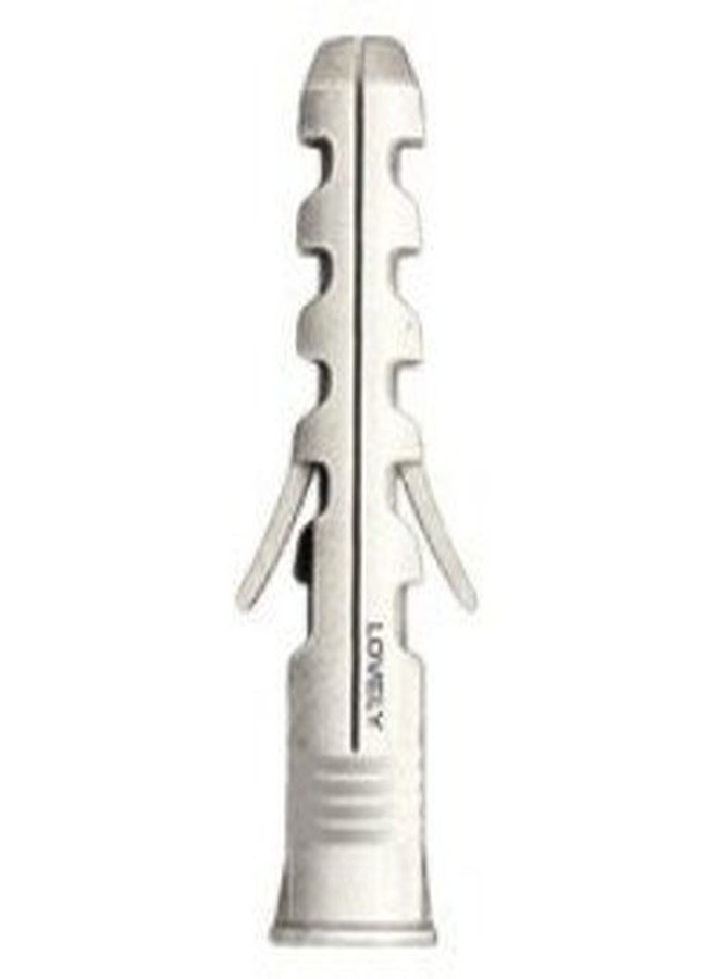 LOVELY Nylon Sleeve, Wall Plug, Gitti Size 6.5X35 mm White Pack of 100 Pcs - Image 1